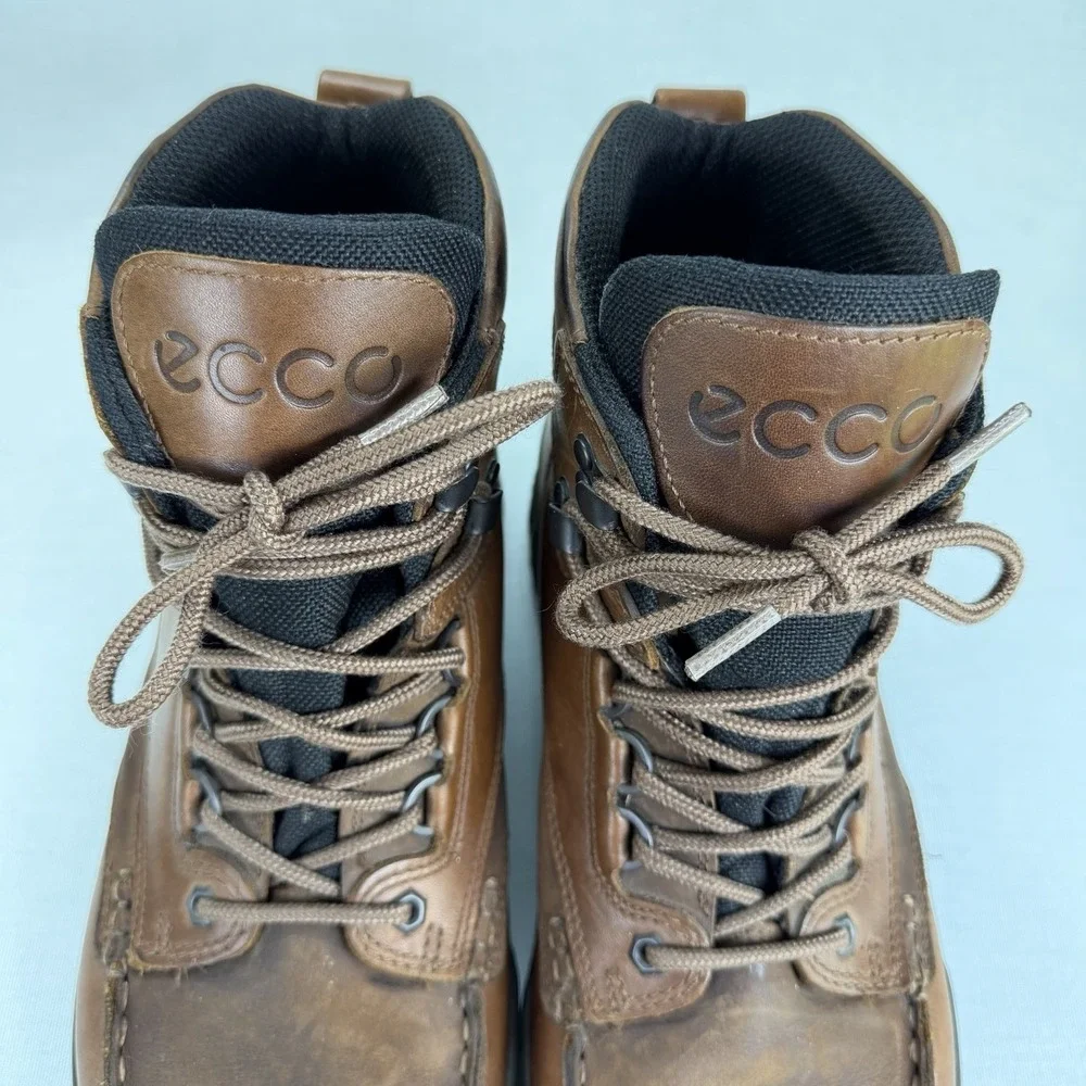 ECCO Track 25 Gore-Tex Waterproof Mid Boots Brown Leather Men's‎ US 13   EU 47